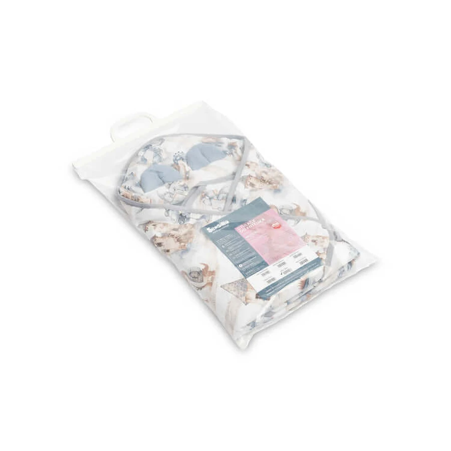 Couche en mousseline 90X90Cm Dragons Jeans pour siège auto 0-13Kg
