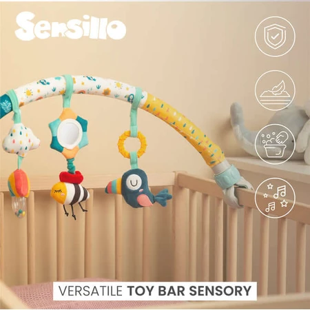 Toy arch for stroller or bed Rainbow Sensillo
