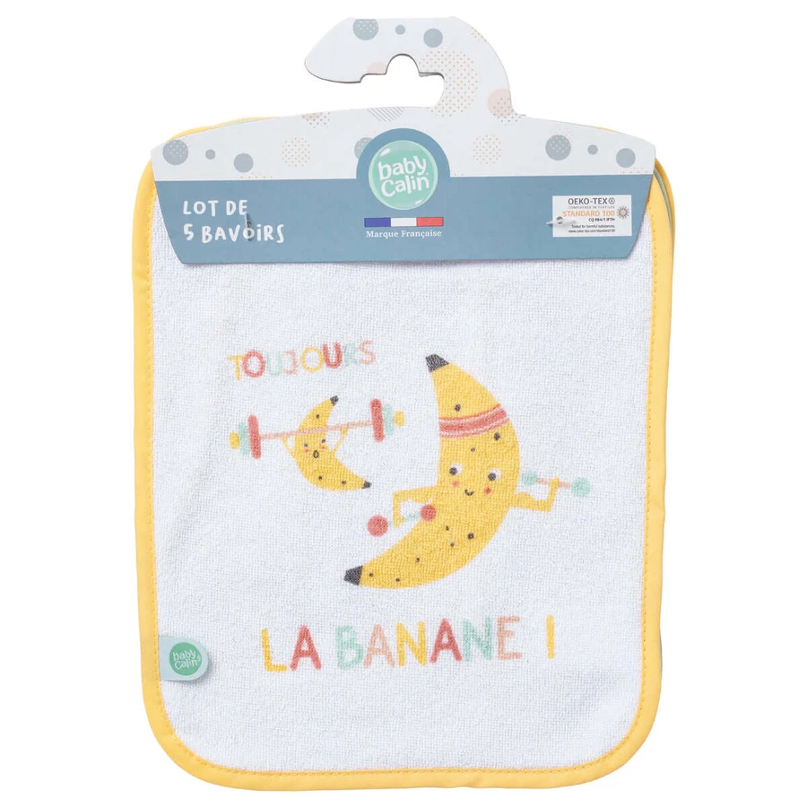 Set de bavoirs 0+ mois 5Pcs Babycalin
