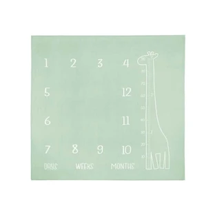 Muselinova Felpudo Jirafa Menta 120x120cm