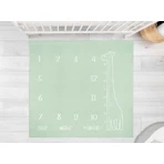 Muselinova Fotomatte Giraffe Mint 120x120cm