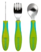 Utensilios de metal para niños 12M+ Verde Vital Baby