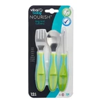 Ustensiles en métal pour enfants 12M+ Vert Vital Baby