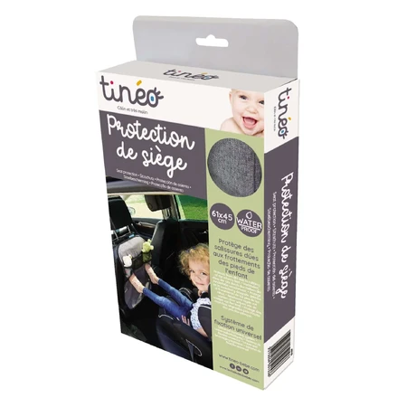 Vordersitzprotektor am Auto Tineo