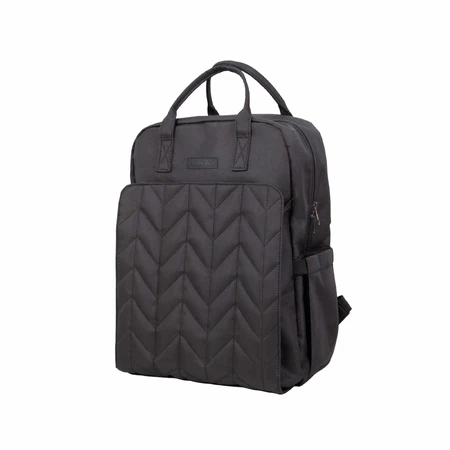 Capitoned Rucksack 41x30 cm Schwarz Tineo