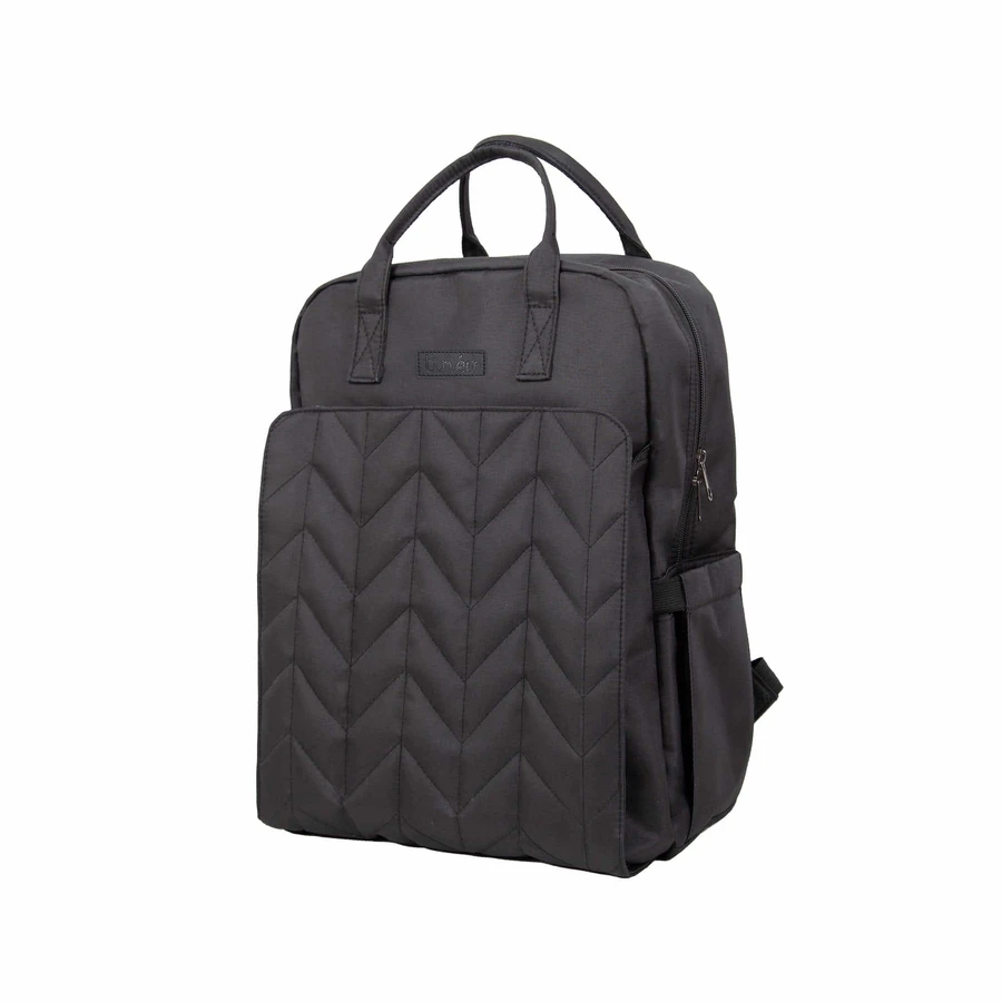 Capitoned Rucksack 41x30 cm Schwarz Tineo