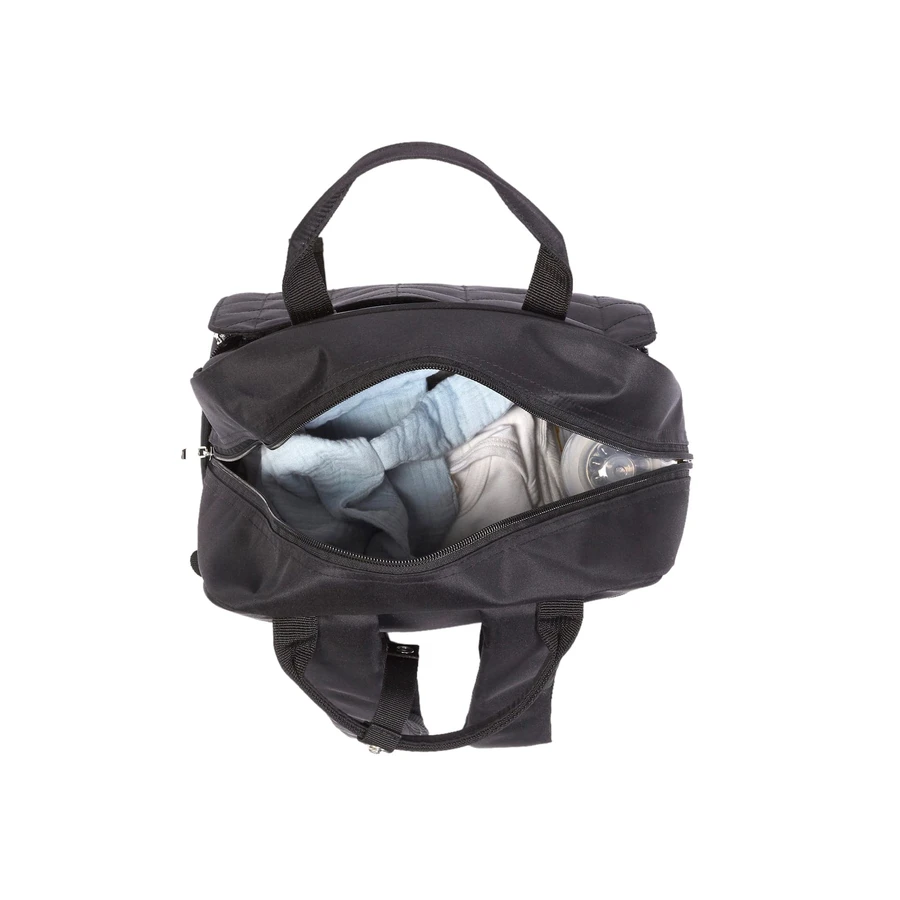 Capitoned Rucksack 41x30 cm Schwarz Tineo