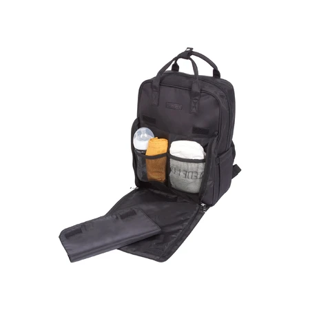 Capitoned Rucksack 41x30 cm Schwarz Tineo