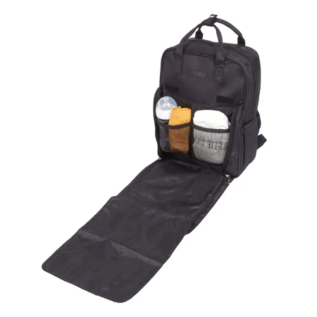 Capitoned Rucksack 41x30 cm Schwarz Tineo