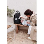 Capitoned Rucksack 41x30 cm Schwarz Tineo