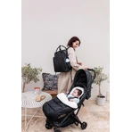Capitoned Rucksack 41x30 cm Schwarz Tineo