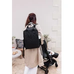 Capitoned Rucksack 41x30 cm Schwarz Tineo