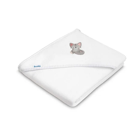 Badetuch 100X100 Weißer Wolf