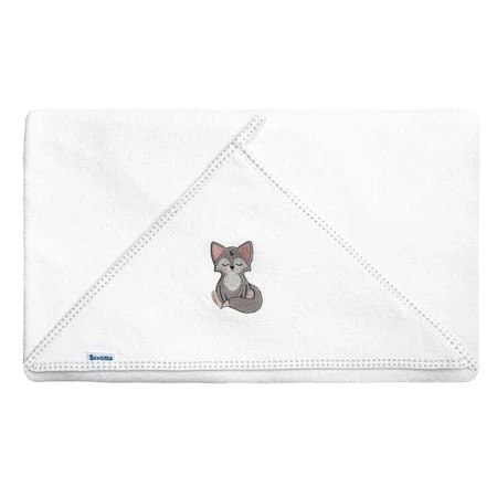 Badetuch 100X100 Weißer Wolf