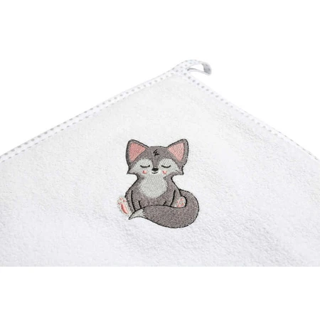 Badetuch 100X100 Weißer Wolf