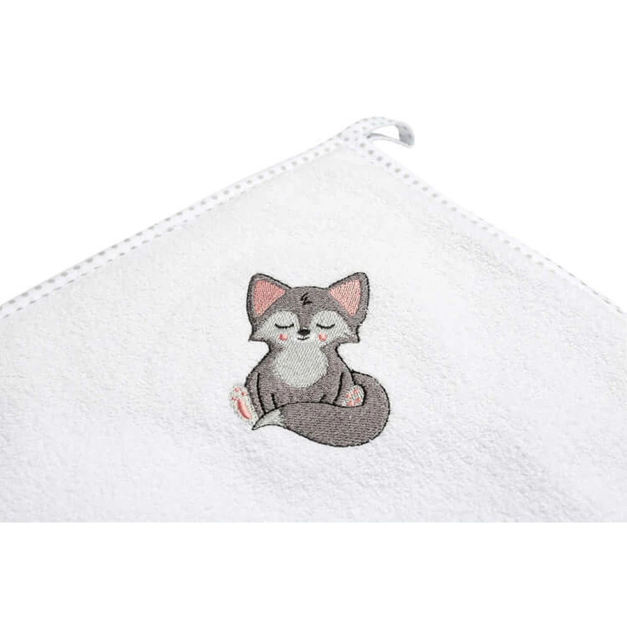 Badetuch 100X100 Weißer Wolf