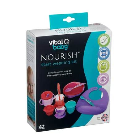 Starter Feeding Set Purple Vital Baby