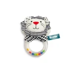 Hochet Lion noir et blanc Sensillo