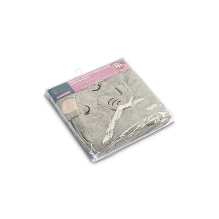 Babyhandtuch mit Kapuze 100X100 Sm Elefant Grau Sensillo