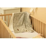 Öko-Decke 80X100 Streifen Plüsch