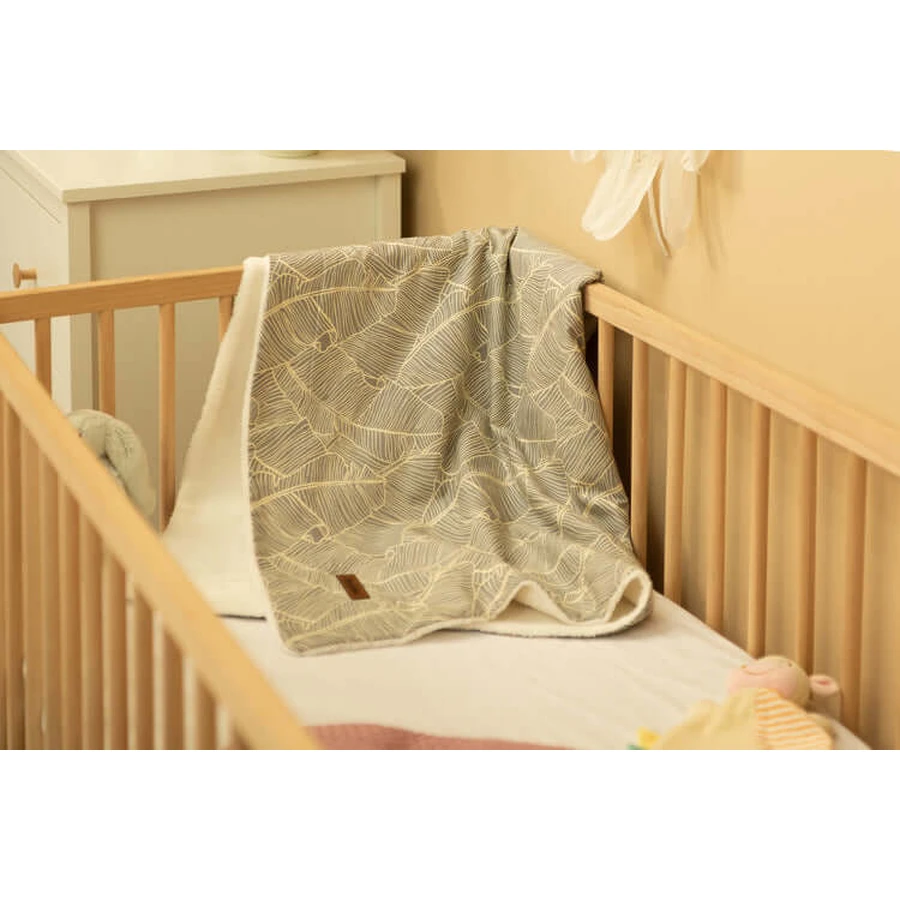 Öko-Decke 80X100 Streifen Plüsch