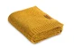 Couverture en bambou et coton moutarde 100X80