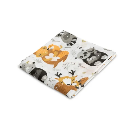 Muslin Diaper - Raccoons - 70 X 80