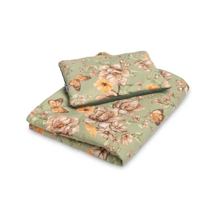 Cot Set Velvet Square Green