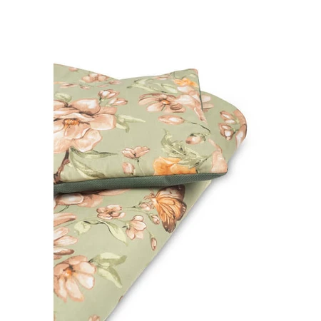 Cot Set Velvet Square Green