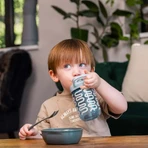 Non Spill Cup With Straw 350ml Grey Earthsmart Vital Baby