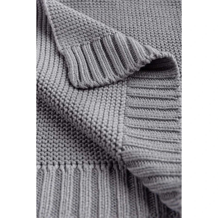 Bamboo and Cotton Blanket Grey 100X80