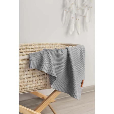 Bamboo and Cotton Blanket Grey 100X80