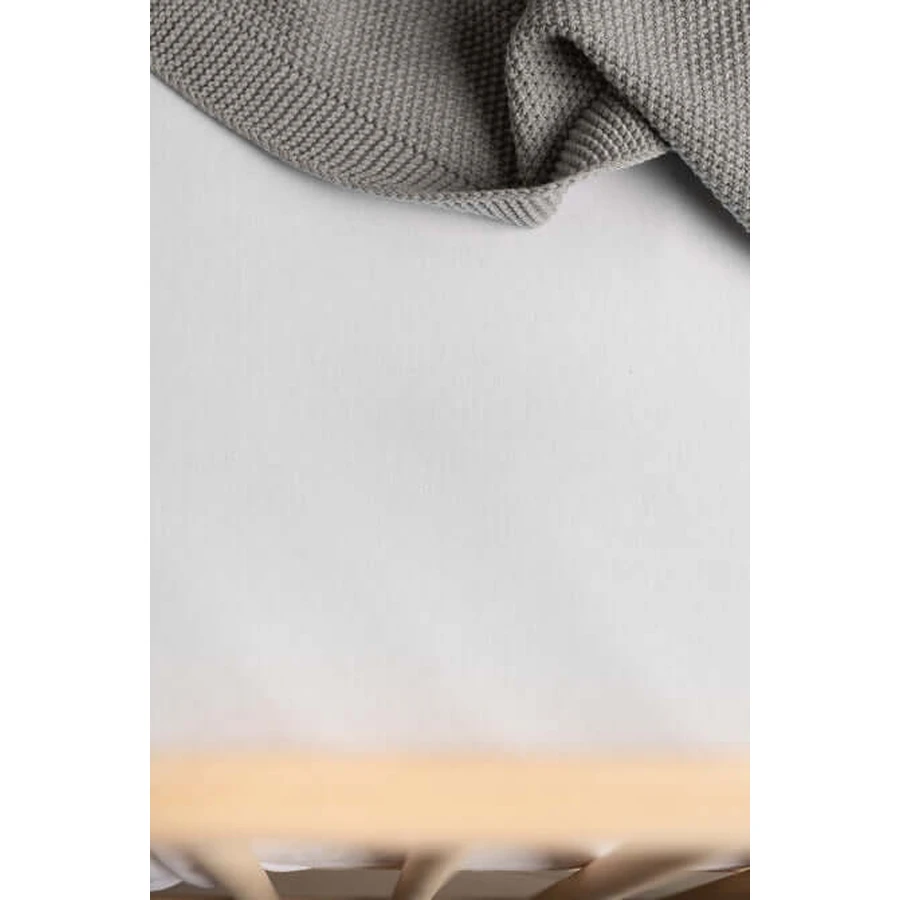 Jersey Deluxe Bettlaken Weiß 120X60 Sensillo