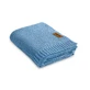 Bamboe en katoenen deken blauw 100X80