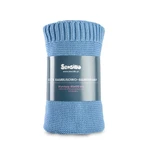 Bamboe en katoenen deken blauw 100X80