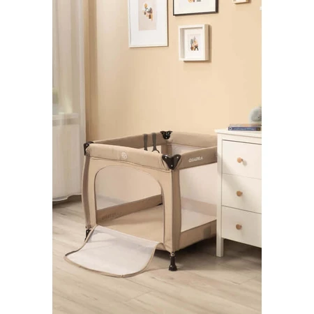 Laufstall Quadra Braun Caretero