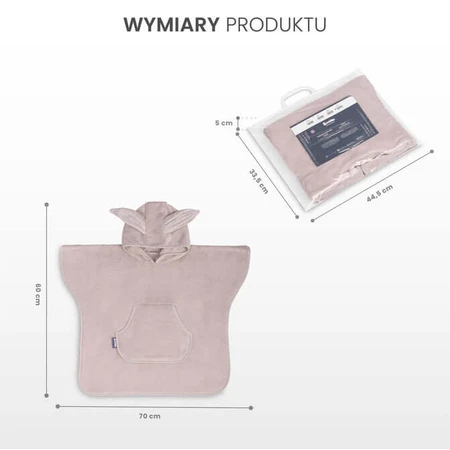Poncho voor badkamer - Grijs Sensillo