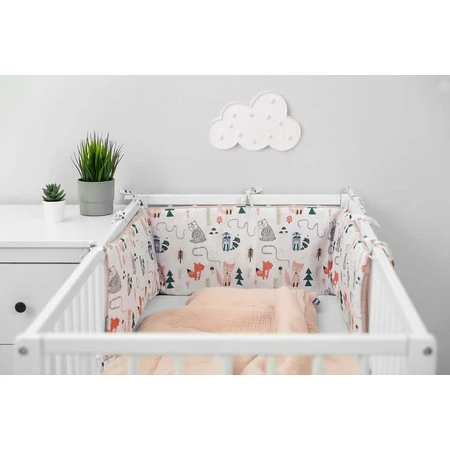 Wafelvos roze overtrek voor kinderbed