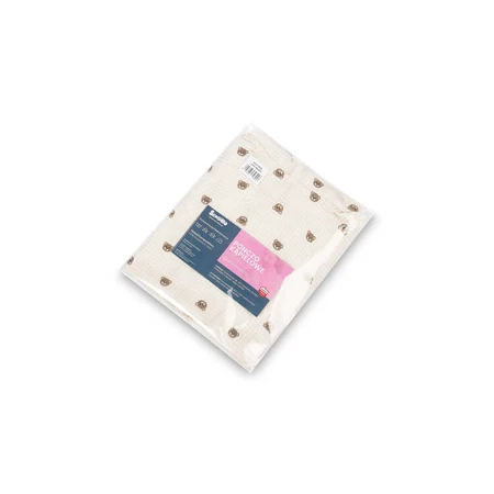 Muslin Poncho Bears Beige Sensillo