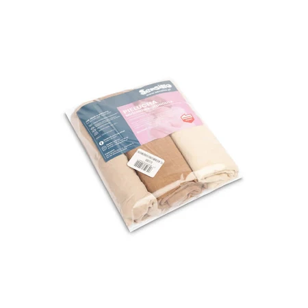Mullwindeln Uniform Braun 3 Stück 60X80Cm