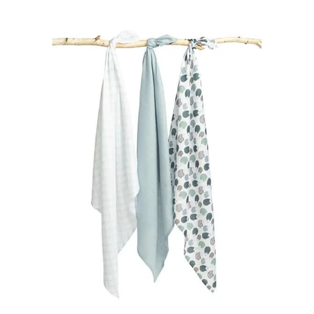 Pañales Bambú 3 Piezas Erizo Azul 70X80 Sensillo