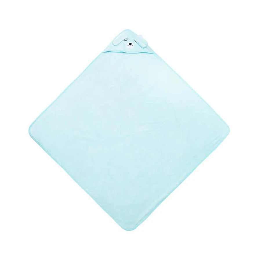 Babyhandtuch mit Kapuze 100X100 Sm Hund Blau Sensillo
