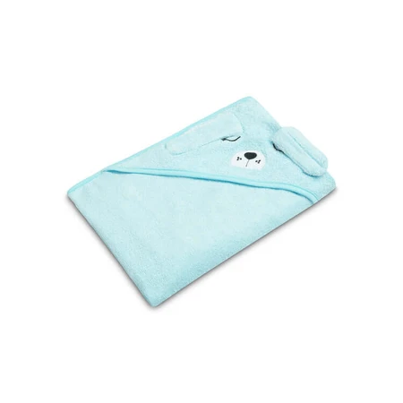Babyhandtuch mit Kapuze 100X100 Sm Hund Blau Sensillo