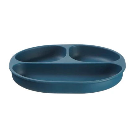 Plato Silicona Con Vacio 4+ Meses Azul Vital Baby