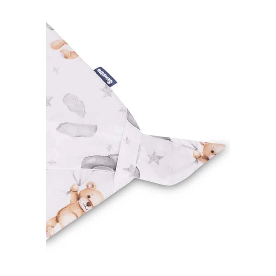 Couche de décharge Musseline Gris Teddy 75X75 Sensillo