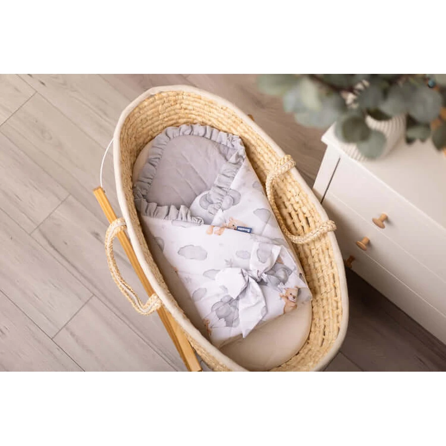 Couche de décharge Musseline Gris Teddy 75X75 Sensillo
