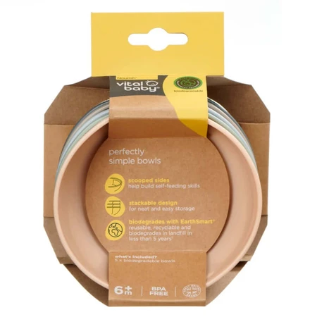Universal Feeding Cups 5Pcs. Earthsmart Vital Baby