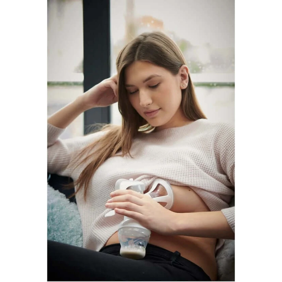 Manuelle Stillpumpe Flexzone + 6 Stück Vital Baby Pads
