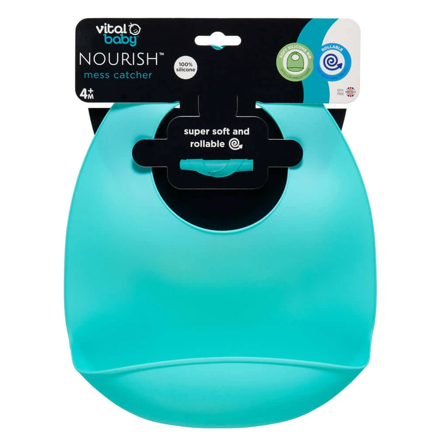 Silicone Bib Green Vital Baby