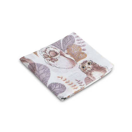 Muslin Swaddling Diaper - Owl 70X80